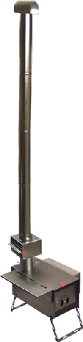 Assembled Alaskan Wood Camp Stove Deluxe Package
